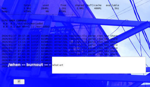 screenshot from f00f.fail /when  -- burnout -- - what art